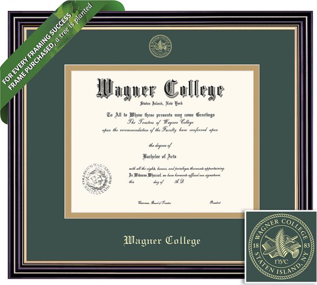 Wagner College 8.5'' x 11'' Prestige Diploma Frame