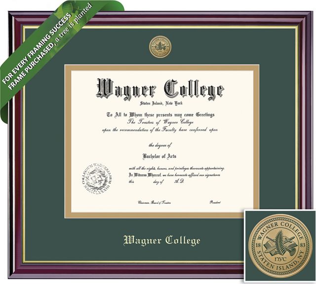 Wagner College 8.5'' x 11'' Windsor Diploma Frame
