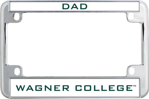 Wagner College Metal Motorcycle License Plate Frame in Dad - ONLINE ONLY